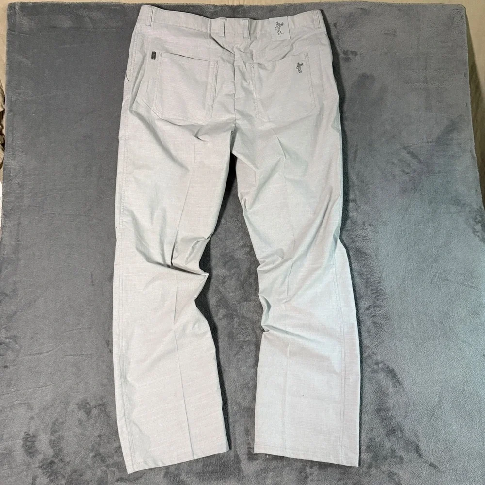 Ashworth Golf Pants Mens 38 Medium Grey Micro Check AM6153S6 NWT New